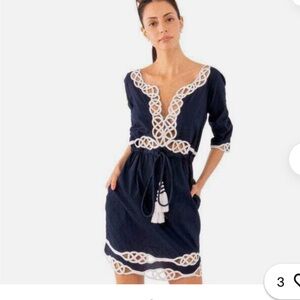 GRETCHEN SCOTT: Embroidered Cut Out Dress - Infinity